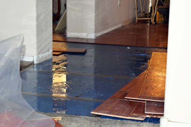 Professional Burst Pipe Cleanup technician working in Hopkinton, MA